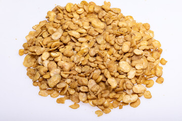 Roasted and salted fava beans for a healthy vegan and vegetarian diet snack. High in protein, vitamins, dietary fibre and nutrients