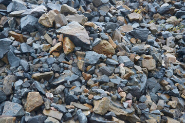wet gravel or stone background