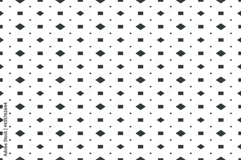 Poster abstract modern vector geometric seamless pattern. black and white background template.