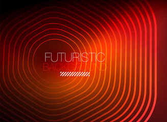 Neon color square shape lines abstract background. Shiny magic energy and motion concept, vector abstract wallpaper background