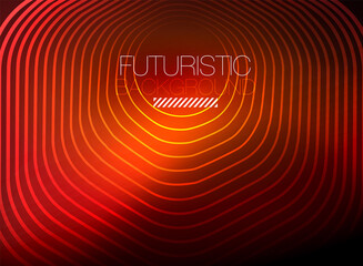 Neon color square shape lines abstract background. Shiny magic energy and motion concept, vector abstract wallpaper background