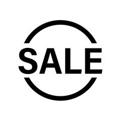 Shopping SALE simple isolated icon for apps and websites