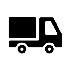 Shopping transportation or delivery or truck simple isolated icon for apps and websites