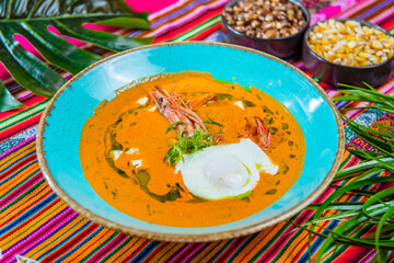 Peruvian Chupe Cream Soup With Shrimps
