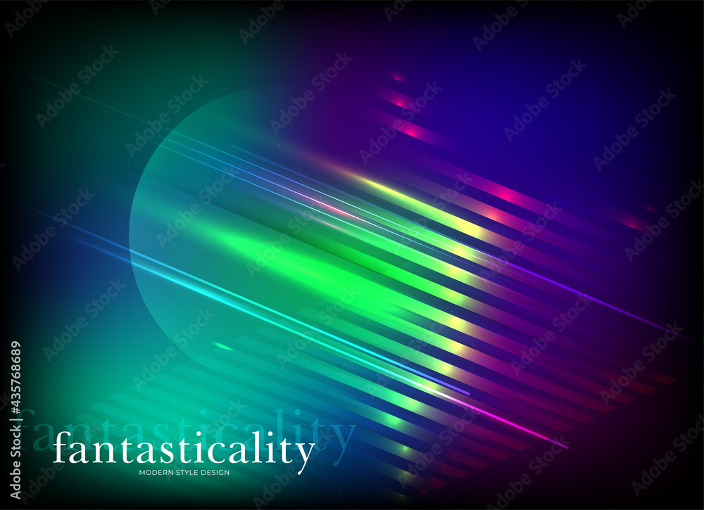 Poster flat vector. minimal geometric background. dynamic shapes composition. eps10 vector.