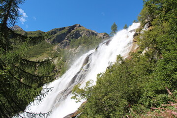 a big waterfall