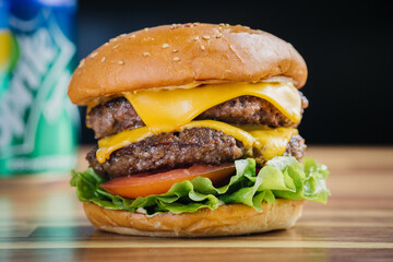 double cheese burger 