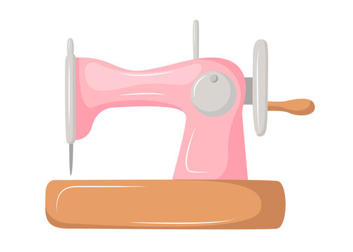 Cute Pink Sewing Machine Stock Illustration - Download Image Now - Sewing  Machine, Kawaii, Cute - iStock