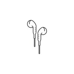 earphone icon vector