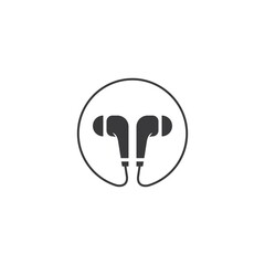 earphone icon vector