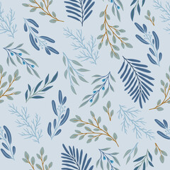 Abstract floral seamless pattern. Vector design for paper, cover, fabric, interior decor.