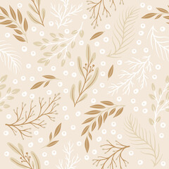 Floral seamless patterns. Vector design for paper, cover, fabric, interior decor