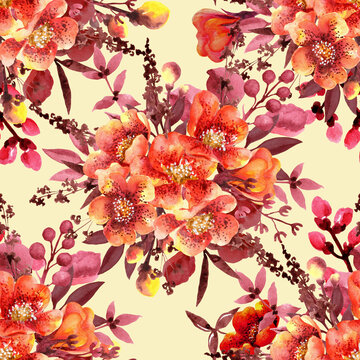 Vector Fleur d'Orange illustration. Digital watercolor simulation  illustration. Detailed colored blossom picture. …