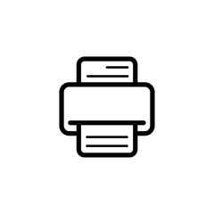 Printer flat vector icon design