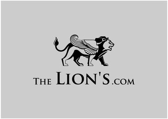 logo design with image of a stunning lion