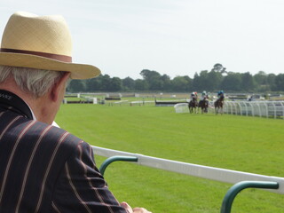 Gentleman spectator at horse racing event