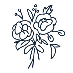 小さなブーケ イラスト