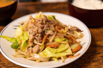 美味しそうな野菜炒め