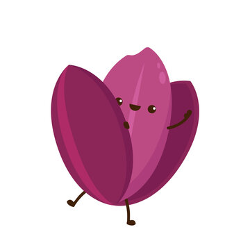 Riceberry character design. Riceberry vector. Riceberry on white background.