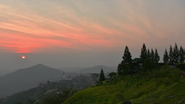wat phra thart pha sorn kaew in Khaok. Phetchabun province, Thailand.