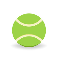 Tennis ball vector. Tennis ball on white background.