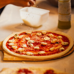 pizza making