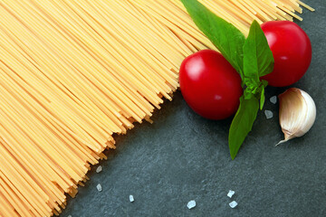 spaghetti on a stone