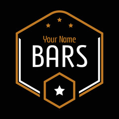 logo bar design vector eps file