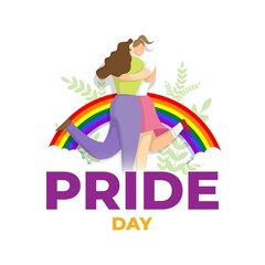 vector illustration for LGBTQ pride day, the month of pride