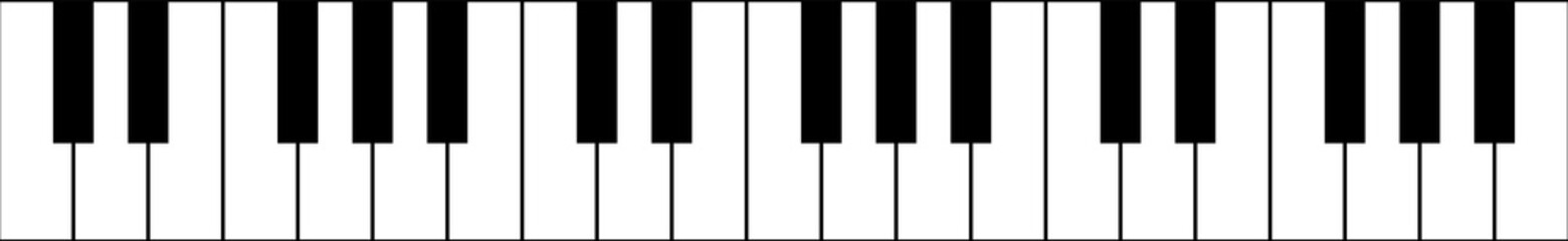 Piano keyboard background abstract illustration. Vector flat concept