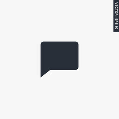 Chat bubble, premium quality flat icon