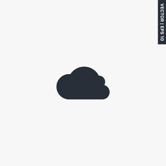 Cloud, premium quality flat icon