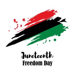 vector illustration for Juneteenth freedom day