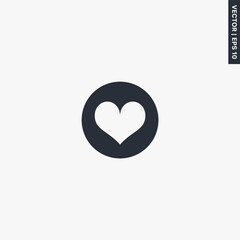Heart, premium quality flat icon