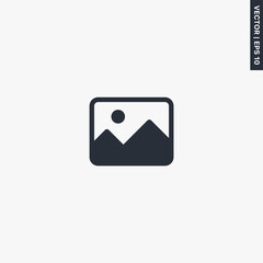 Picture, image, premium quality flat icon