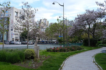 A view of the square "Place d'Italie", the 24th May 2021, France.