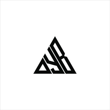 D Y B letter logo creative design. DYB icon