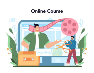 Audio engineer online service or platform. Music production industry