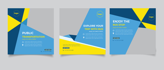 Instagram posts collection for public transportation