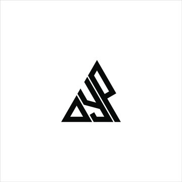 D Y P letter logo creative design. DYP icon