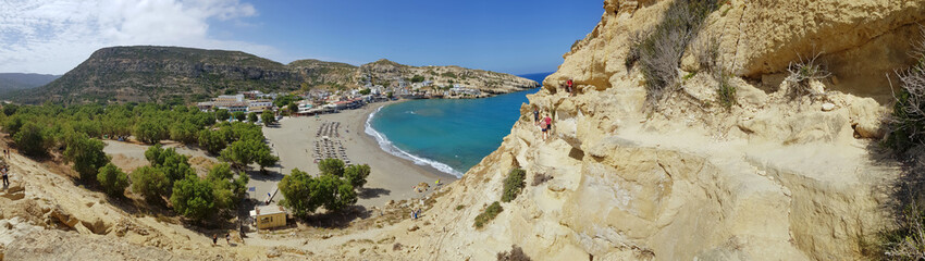 Fototapeta premium Im Herzen von Kreta: Matala
