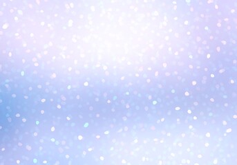 Glitter flying on clear winter defocus background abstract illustration. Light blue lilac shades.