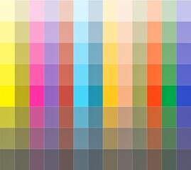Color palette. Color shade chart. illustration