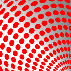Fototapeta na wymiar red and white color round pattern