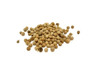 White pepper on a white background