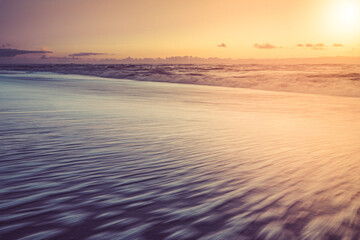 Fototapeta na wymiar Beautiful beach and sunset background