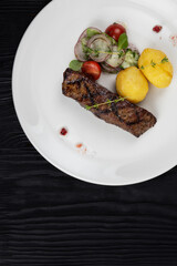 Grilled beef skirt steak