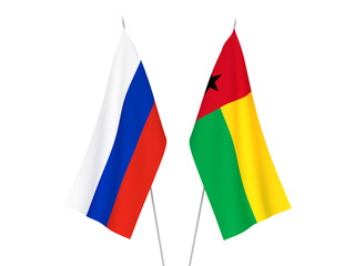 Russia and Republic of Guinea Bissau flags