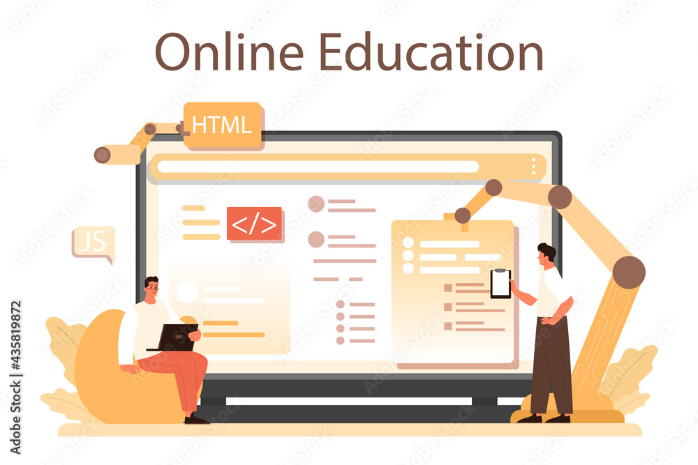 Poster website development online service or platform. support and development