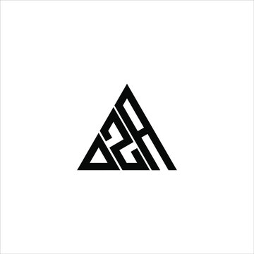 D Z A letter logo creative design. DZA icon